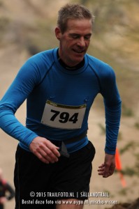 Bovenop de klim van de "Kuul"